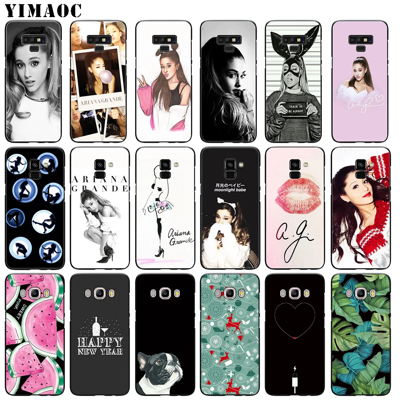 Мягкий силиконовый чехол YIMAOC Cat Ar Ariana Grande для Samsung Galaxy A6 A9 A8 A7 2018 A3 A5 2016 2017 Note 9 8 10 Plus