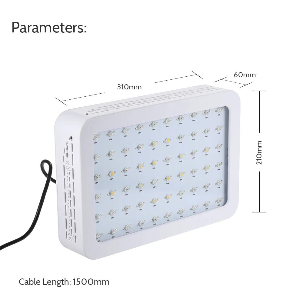 Светодио дный AC85-265V Вт 60 LED IP44 600 3078LM роста растений лампа Флора растет свет тонкий дизайн с висит комплект для парниковых балкон фермы