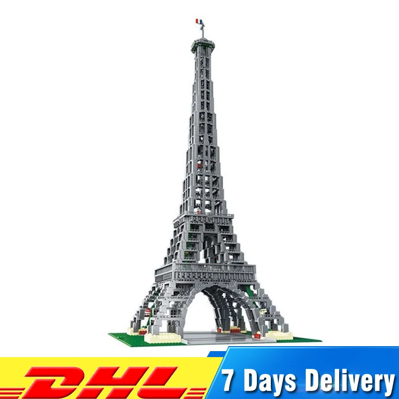 

Lepin 17002 3478pcs The Eiffel Tower Model Building Blocks Bricks Educational Toys Compatible LegoINGlys 10181 Christmas Gifts