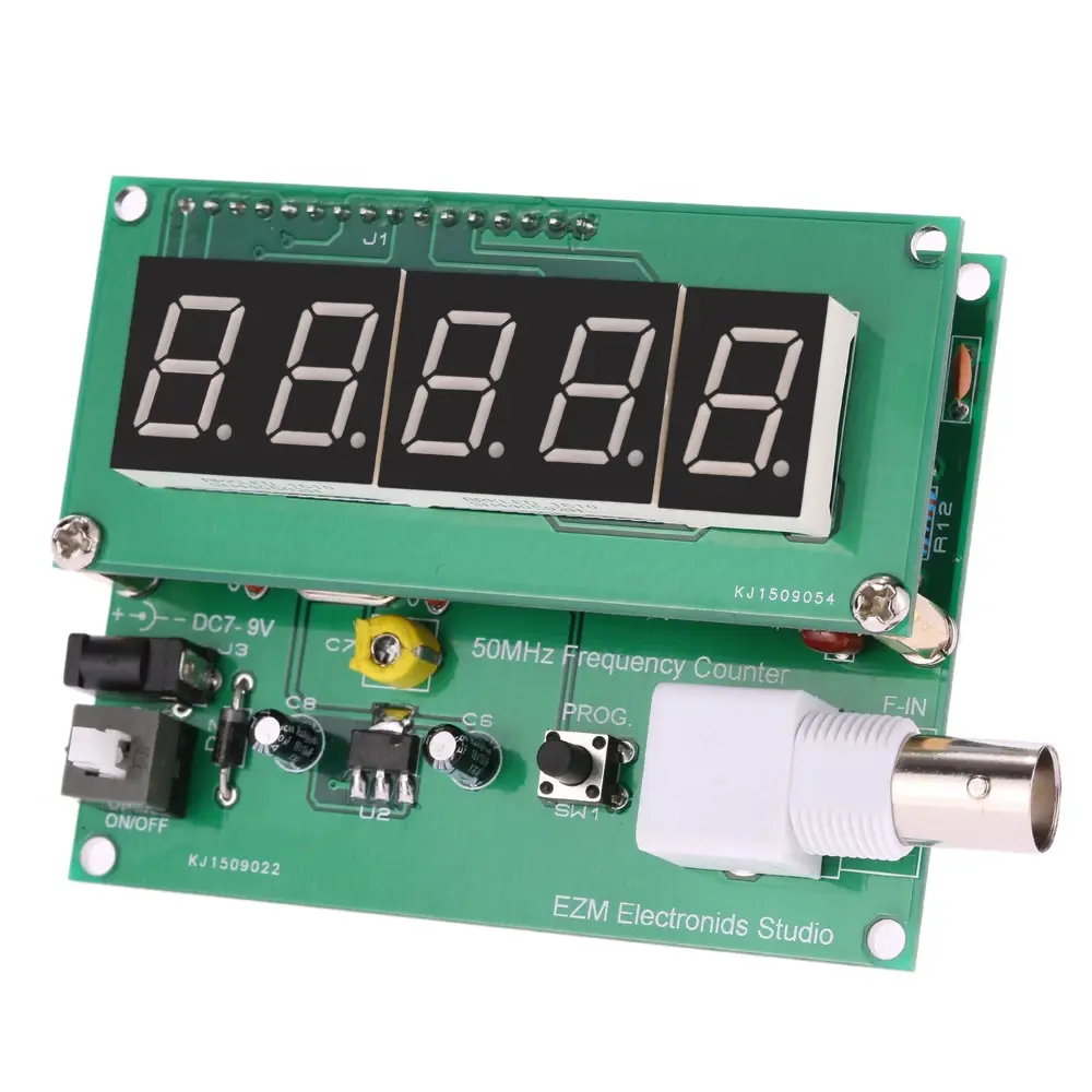 

1Hz-50MHz cymometer Frequency Meter Counter High Sensitivity frequency counter Measurement Tester Module 7V-9V 50mA
