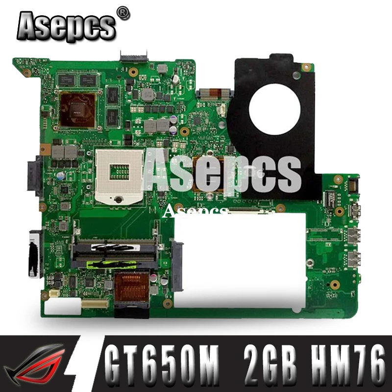 Asepcs N76VZ материнская плата для ноутбука For Asus N76VM N76VJ N76V тест оригинальная