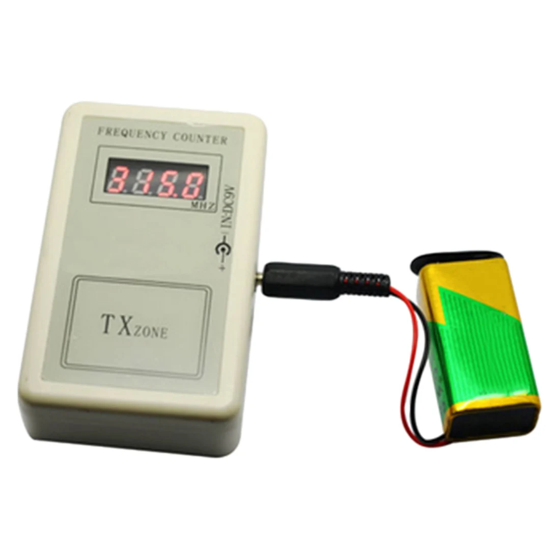 

DC7.5V-12V Remote Control Wireless Frequency Meter Counter for Car Auto Key Remote Control Detector Cymometer Power Supply Cable