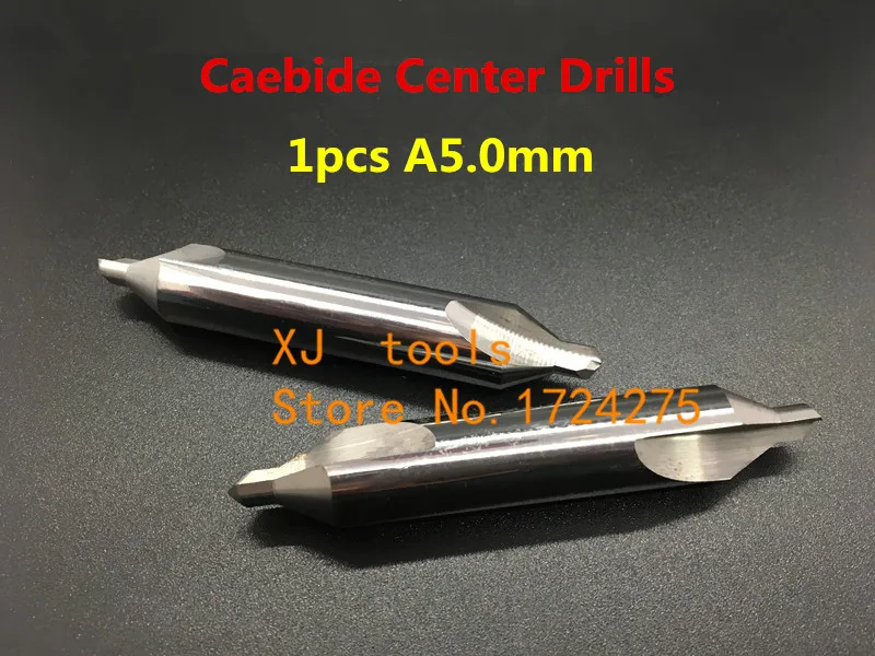 

A5.0 1pcs 60 degrees High quality Solid carbide center drill Processing: stainless steel and Steel etc.