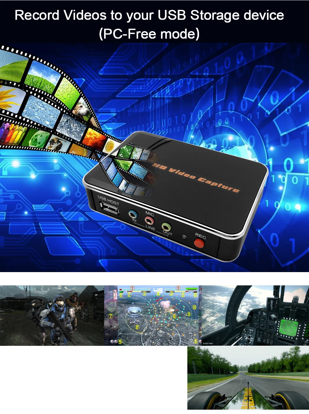 Ezcap HD игровая карта захвата HD видео Захват 1080P HDMI/YPBPR видео рекордер для Xbox 360 Xbox One/PS3 PS4/wii U нет никакой настройки