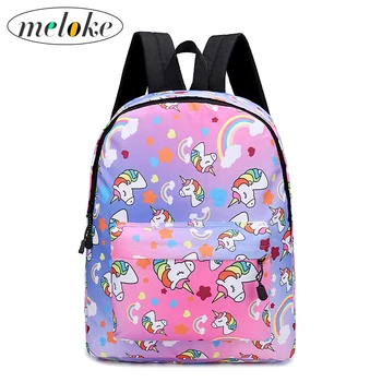 

2020 fashion women print Unicorn Backpack School bags for teens girls Shoes for girls Colorful backpack for Parent's gift M190