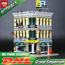 2017 LEPIN 15005 NEW 2232Pcs City Grand Emporium Model Building Blocks Kits Brick Toy Compatible 10211