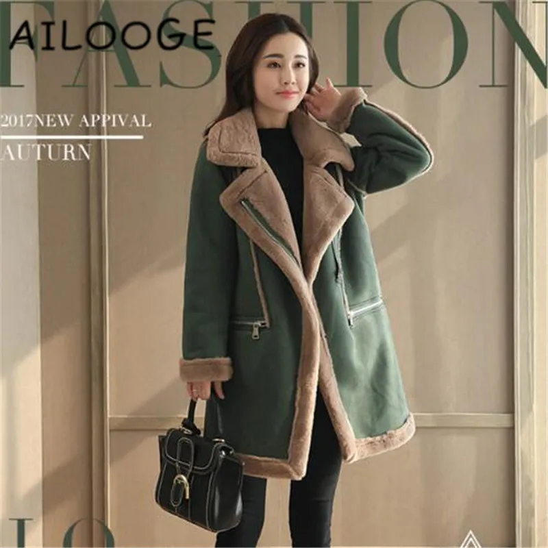 

2019 Wool Coat Winter Women Woolen Long Cotton Cardigan Jackets Elegant Blend with Soft Nap Women Coats
