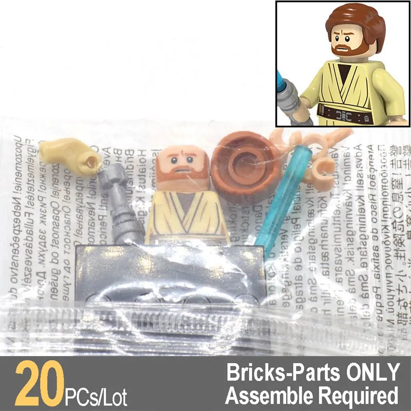 

Wholesale 20pcs/lot PG665 Obi-Wan Kenobi Star Wars Building Blocks Bricks Gifts Toys for Children