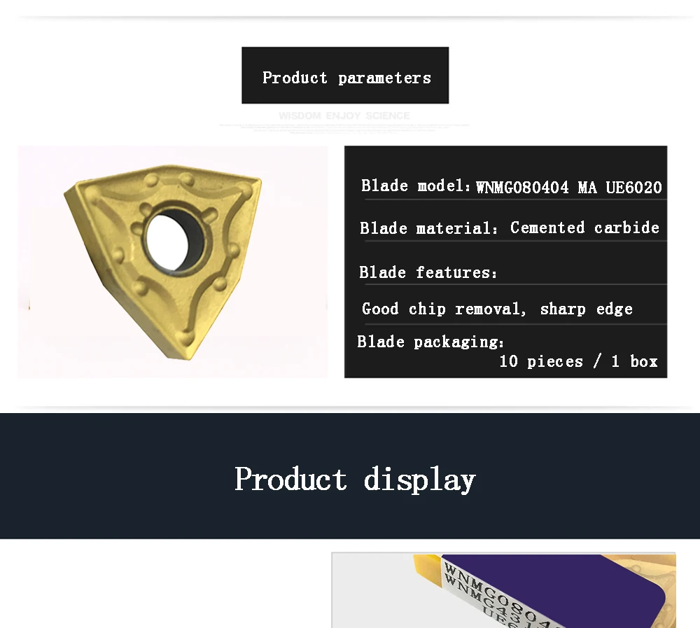 WNMG080404 твердосплавная вставка WNMG 080404 мА WNMC432MA UE6020 Торцевая мельница токарный станок с ЧПУ Инструменты внутренний токарный инструмент