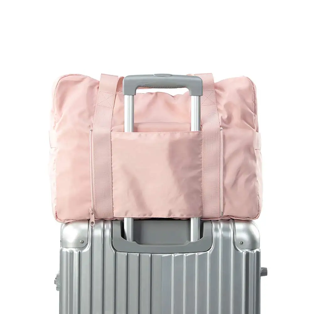 Foldable Travel Duffel Bag Tote Women Men 210D Nylon Handbag Waterproof Large Carry on Luggage Weekend Bag Gym Sport Duffle Bag