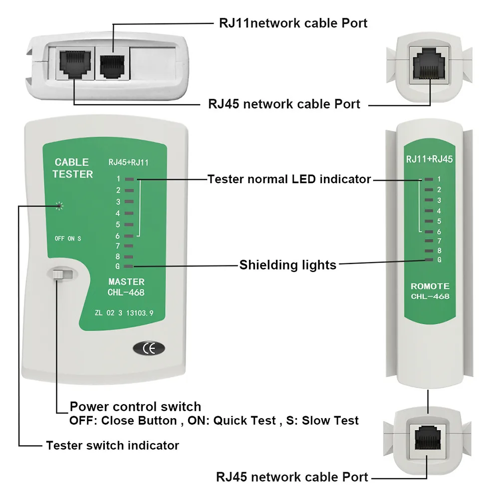 RJ45 набор инструментов сетевого кабеля Ethernet тестер RJ45 щипцы для зачистки кабеля удар вниз инструменты для RJ11 RJ12 RJ45 Cat5 Cat6 кабель