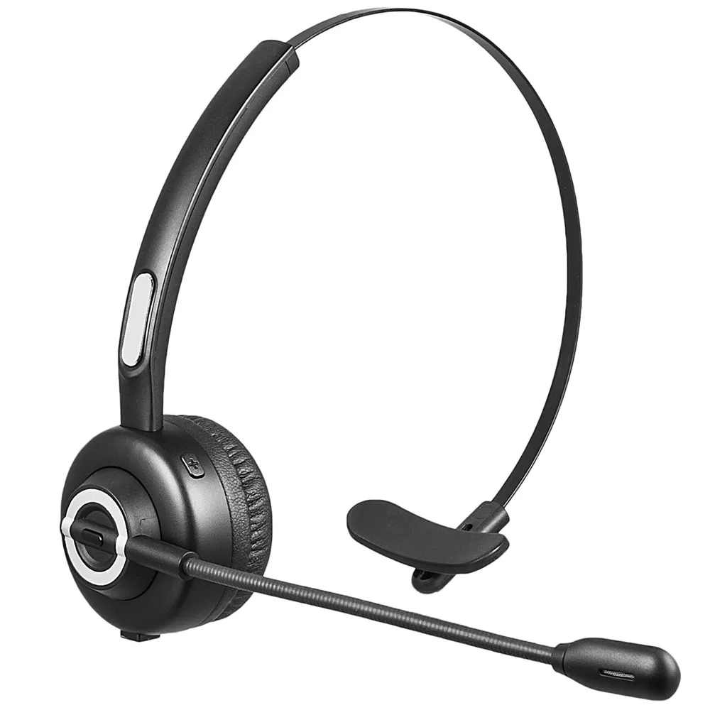 Wireless bluetooth V4.1 over head headset Noise Canceling headphone with Microphone for call center office  (1)