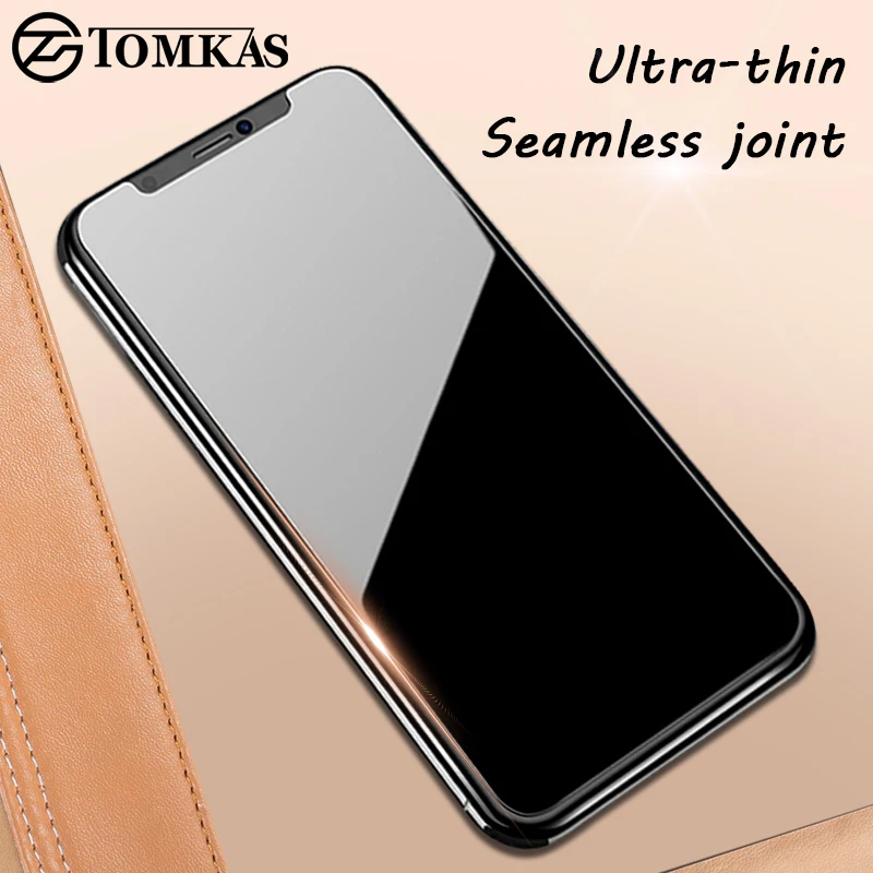 TOMKAS Защита экрана для iPhone X 8 7 6 6S 5 5S SE Plus закаленное стекло 0 3 мм Защитная пленка
