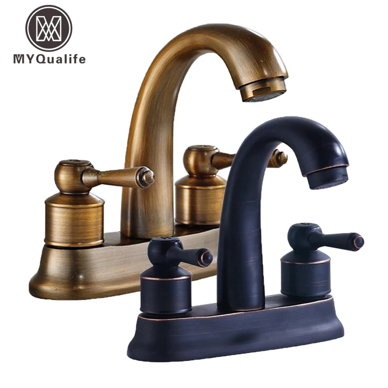 Современные латунные смесители с двойным отверстием 4 дюйма|deck mounted|mixer tapswashbasin mixer