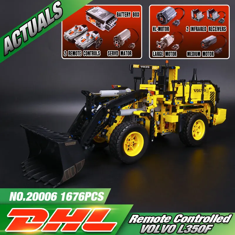 

DHL 20006 Technic Car Series The Legoing 42030 L350F wheel loader Car Model Building Kit Blocks Bricks Educational Kids Toys