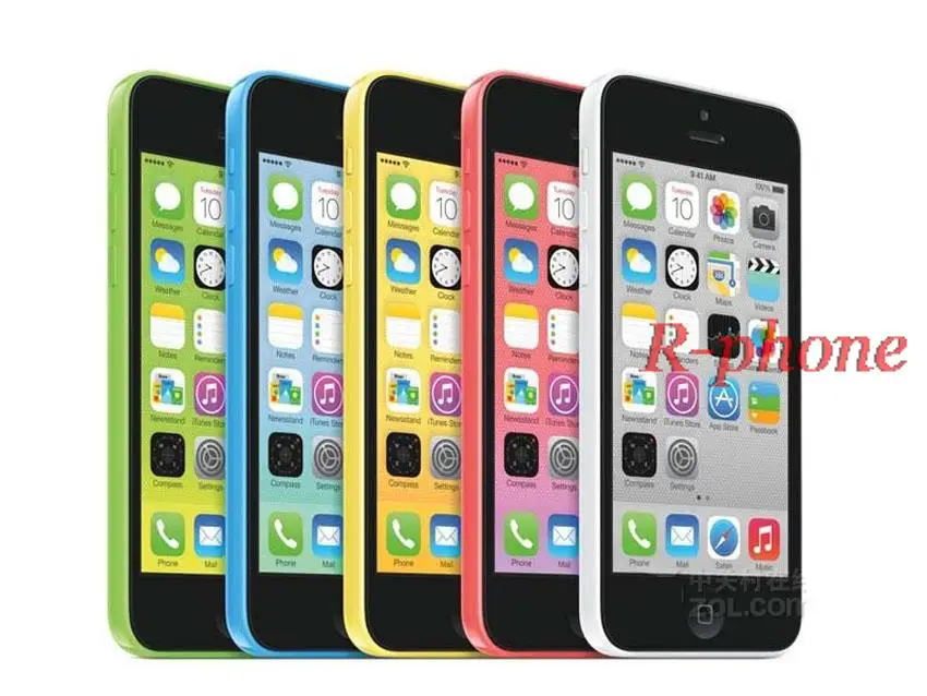 iPhone 5C мобильный телефон двухъядерный " 8MP wifi gps 3g iPhone 5C разблокированный смартфон б/у мобильный телефон