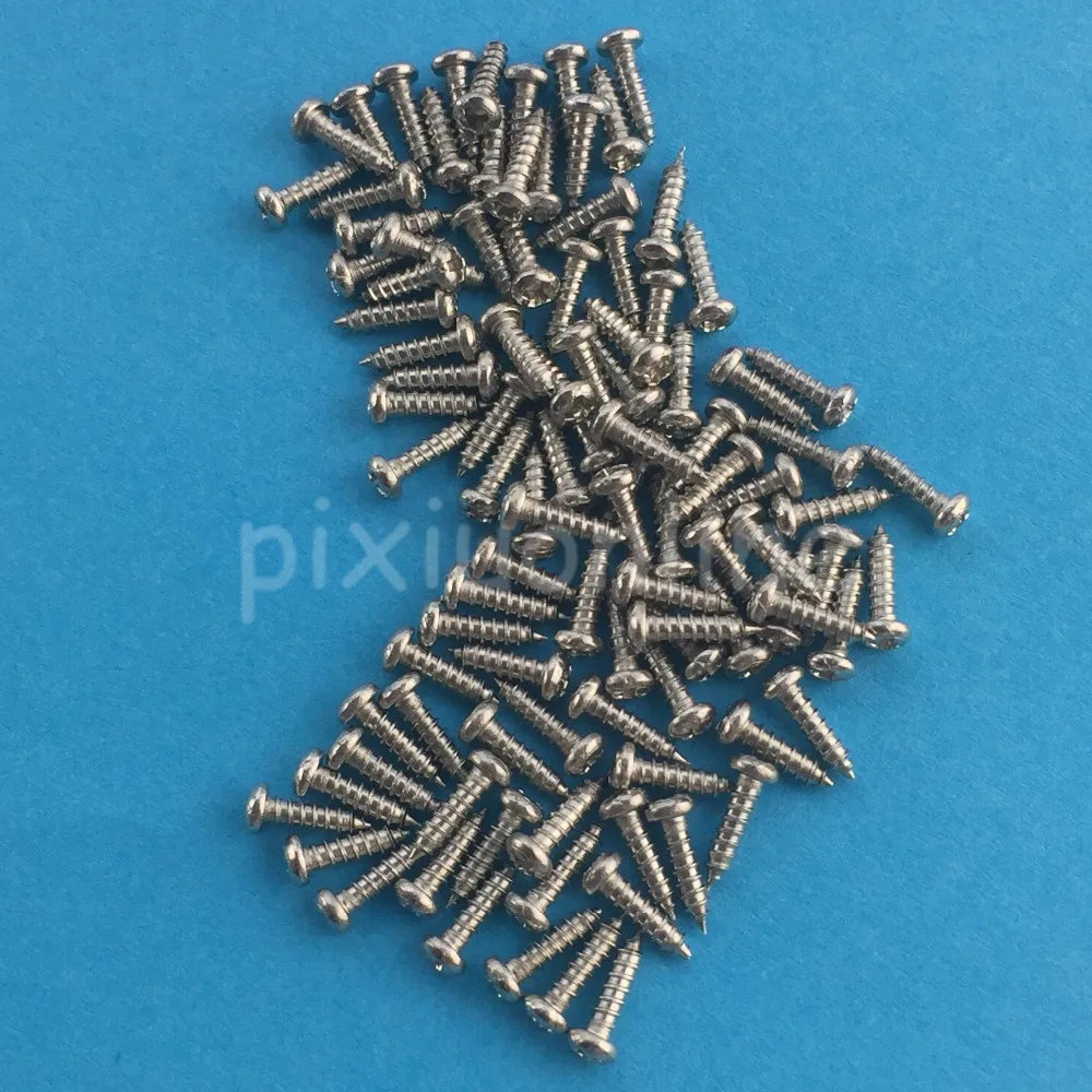 100pcs M2*8 J251Y Pan Head Philip's Screws DIY Small Self-tapping Screws Stainless Steel Screws