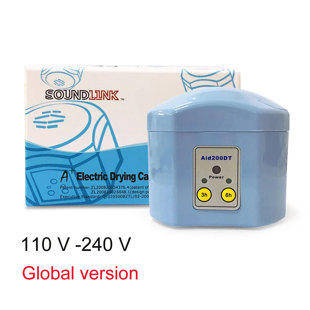 

Hearing Aid Dryer Electronic Drying Case Dry Box Dehumidifier with Timer Control 3H and 6H
