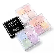 1 шт., рассыпчатая пудра, водостойкая и стойкая к поту, 4 цвета, установка, порошковая пудра, покрытие в крапинку, стойкий контроль масла, Гладкий макияж для лица