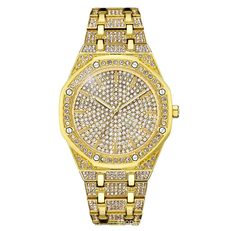 Beste Volledige Diamant Vol Sterren Horloges Geïmporteerd Quartz Mannen Vrouwen Horloges Waterdicht Hoge Kwaliteit Polshorloge PP AP