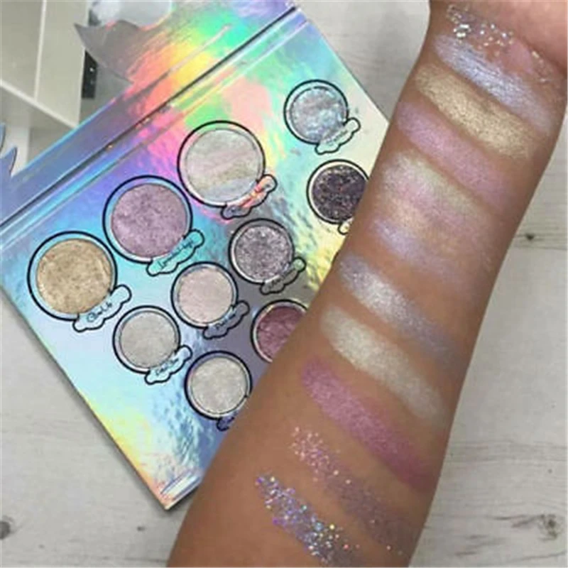 

11Colors Glitter Eyeshadow Makeup Pallete Colorful Beauty Glazed Shimmer Eye shadow Palette Powder Waterproof Pigment Cosmetics