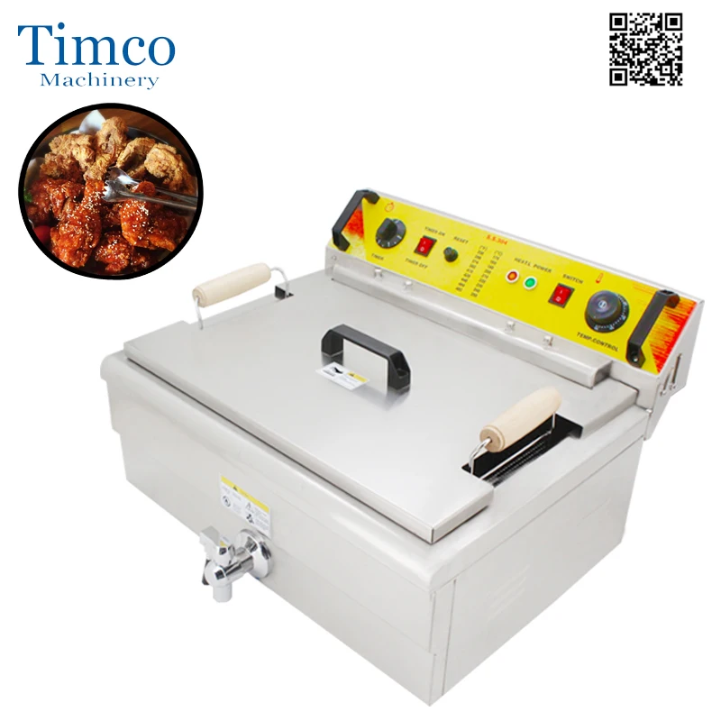 

Deep Fryer Single Cylinder Commercial Twisted Dough-strips Fryers 30L Fries Chicken Equipment