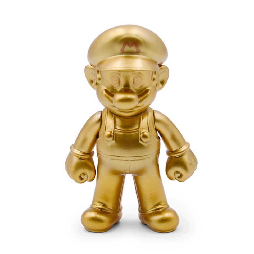 Golden 8-15 см Фигурки "Супер Марио" игрушки Super Mario Bros Bowser Luigi Koopa Yoshi Mario Maker Odyssey ПВХ фигурка модель игрушки куклы - Цвет: Golden