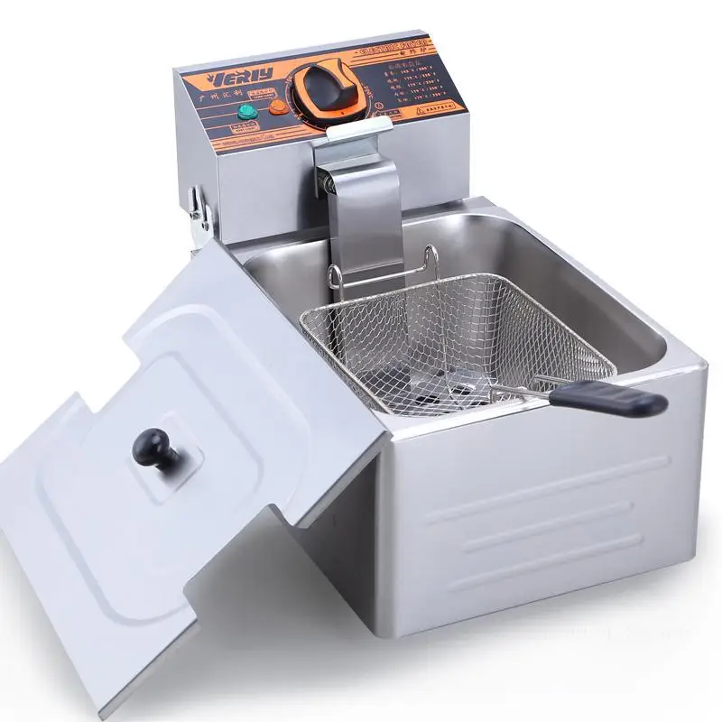 

Mini Fried Fryer Commercial Fully Automatic Fried Fish Pot Home Fries Machine String Fritters Square Electric Air Fryer