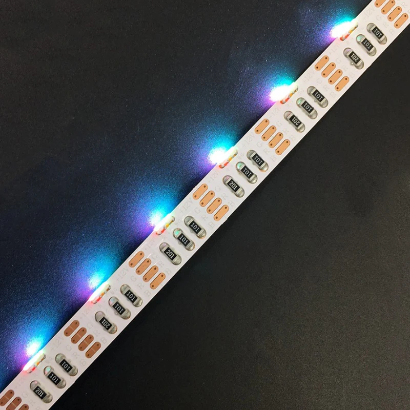 Горячая Распродажа 020 RGB Светодиодная лента DC12V SMD 5050 RGB боковое излучение Светодиодная лента 60 светодиодов/м 5 м боковое свечение Гибкая светодиодная лента