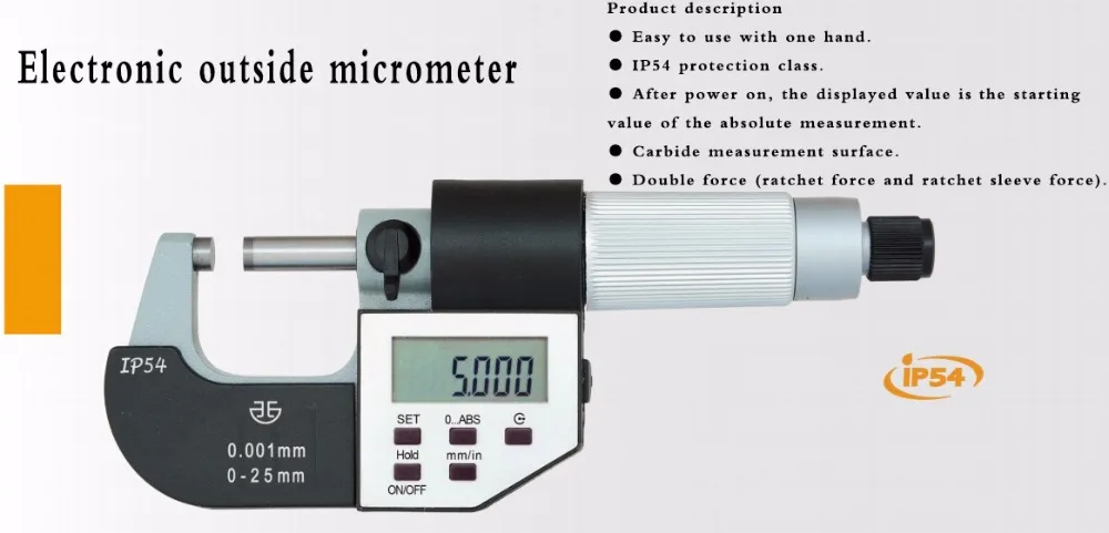 Электронные наружные Микрометры 0-25 мм 0-1 дюйм 132-01-040