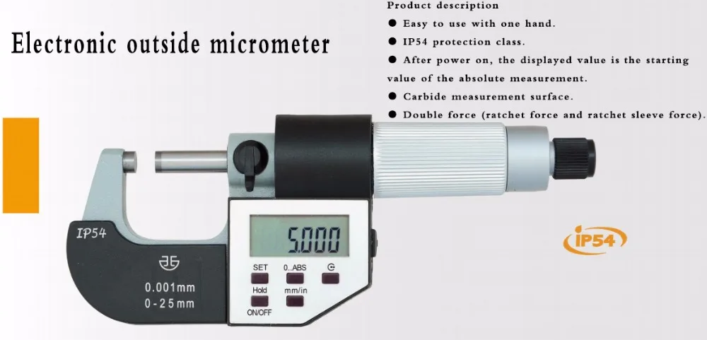 Электронные микрометров 0-25 мм 0-1 дюймов 132-01-040