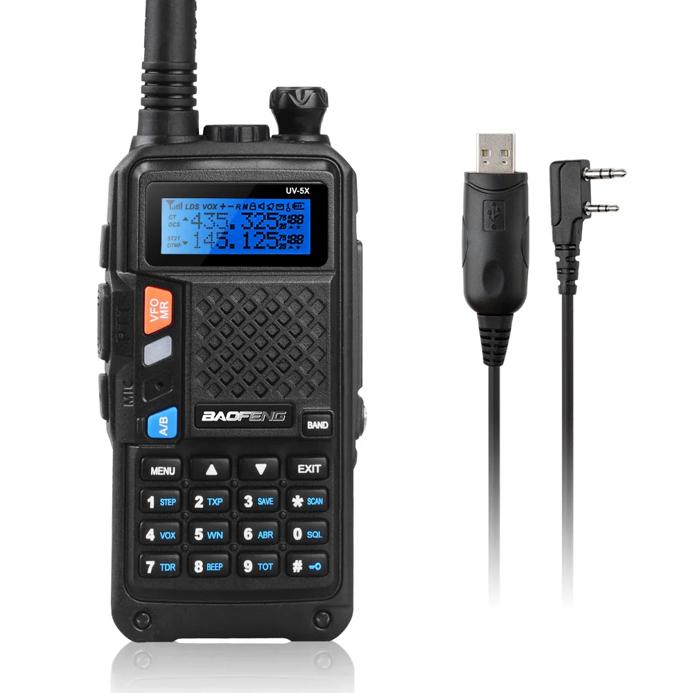 imágenes para UV-5X BAOFENG UHF + VHF de Banda Dual/Doble Reloj Walkie Talkie de 2 Vías de Radio FM + Tokmate Nueva Programación Cable Compatible con MAC WIN10 imágenes para UV-5X BAOFENG UHF + VHF de Banda Dual/Doble Reloj Walkie Talkie de 2 Vías de Radio FM + Tokmate Nueva Programación Cable Compatible con MAC WIN10