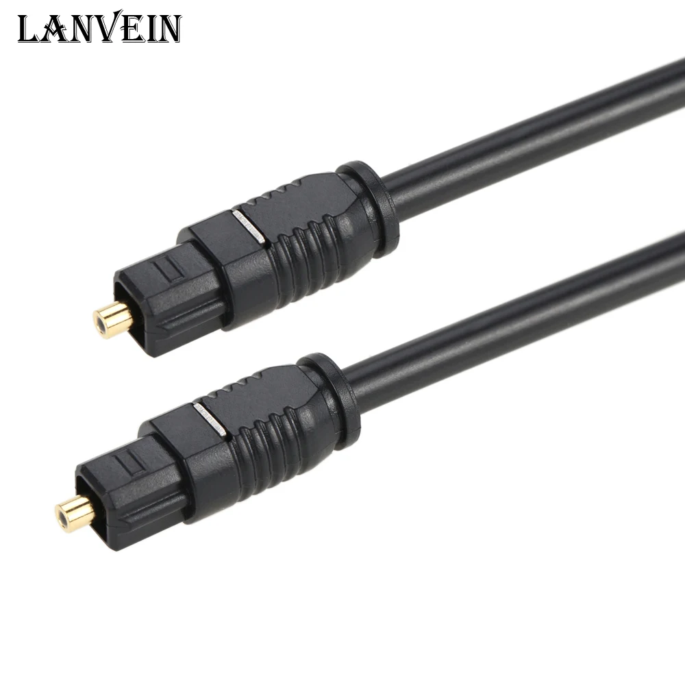 Lanvein Digital Optical audio cable Toslink gold plated 2m 5m 10m SPDIF