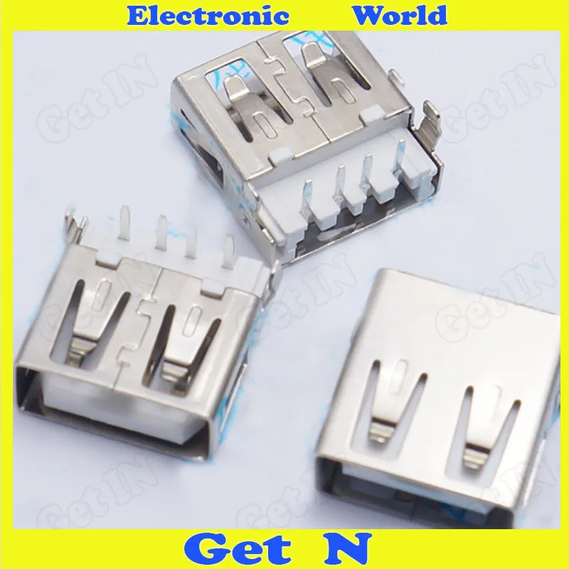 

20pcs AF Sinking Endless 2.0 USB Plug Type A Sinking Flat Port 90 Sink Plate USB Connector
