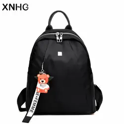 2018 Для женщин большие школьные сумки для подростков мальчиков и девочек путешествия ноутбук Backbag Mochila рюкзак черный чемоданчик для Для