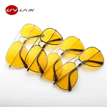 UVLAIK Driver Glasses Night Driving Sunglasses Men Women UV400 Shades Pilot Sunglass Male Female Night Vision Goggle Sun Glasses