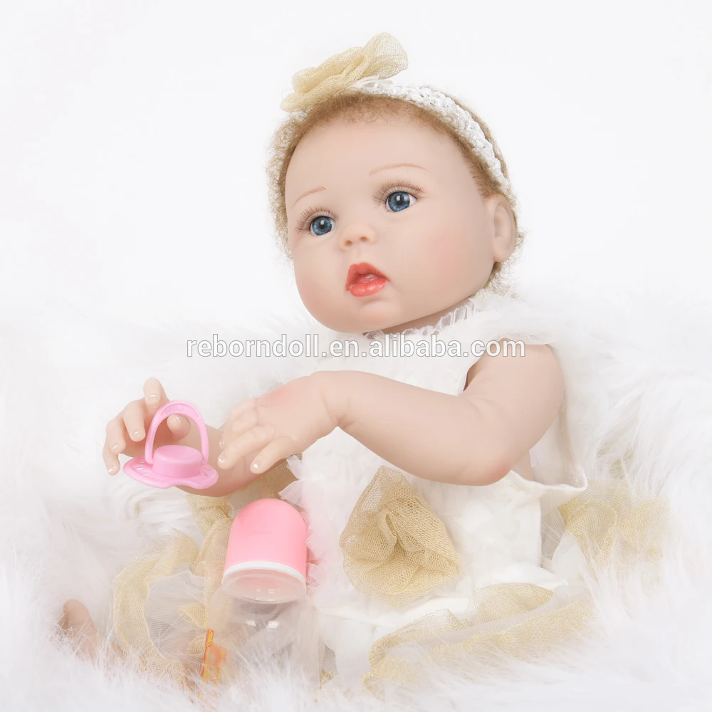 2" мохеровый полный силиконовый винил Reborn Baby Doll Милая принцесса Bebe детский игровой дом игрушка девочка Brinquedos душ игрушки для продажи