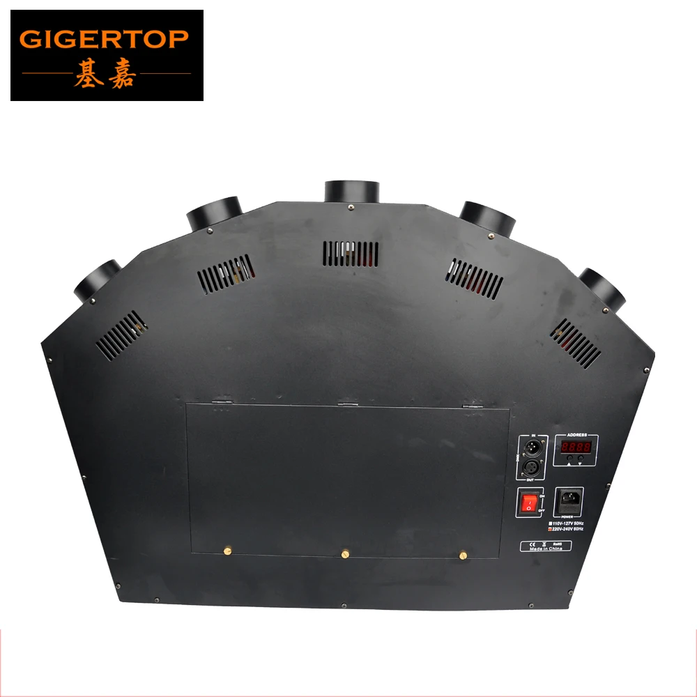 

Freeshipping TIPTOP Stage Light 5 Head Stage DMX512 Fire Machine DMX Controller 5 Butane Tank Holder Adjustable Safe Using