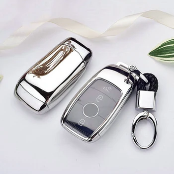 

Black TPU Car Key Case Replacement Black Ring For Mercedes Benz W177 W205 C205 W213 1Pc Anti Scratch Car key protector