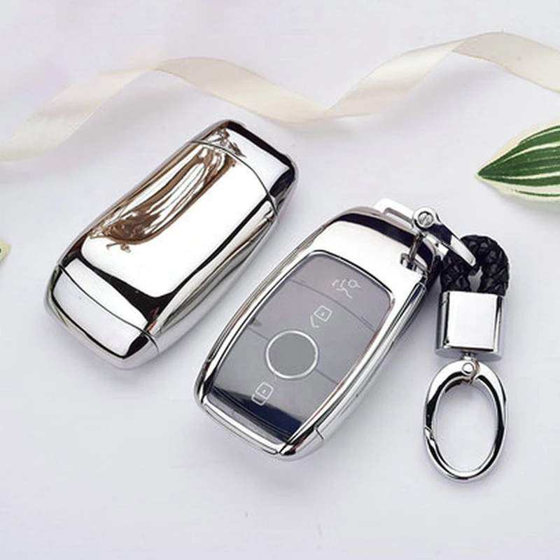 

TPU Car Black Key Case Replacement Black Ring For Mercedes Benz W177 W205 C205 W213 1Pc Anti Scratch