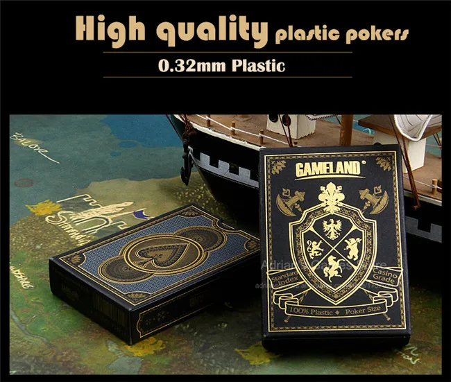 Grande Poker Cards - Italiano Plastic Playing