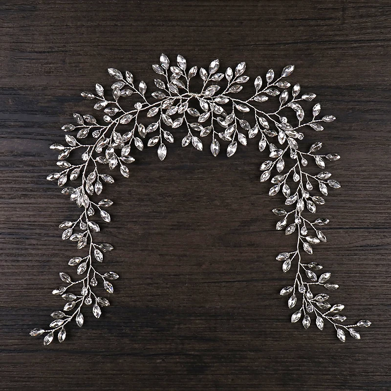 Goedkoop Kristal Vol Strass Tiara Hoofdbanden Handgemaakte Vrouwen Haarbanden Haar Sieraden Mode Bruids Hoofddeksel Bruiloft Haar Accessoires