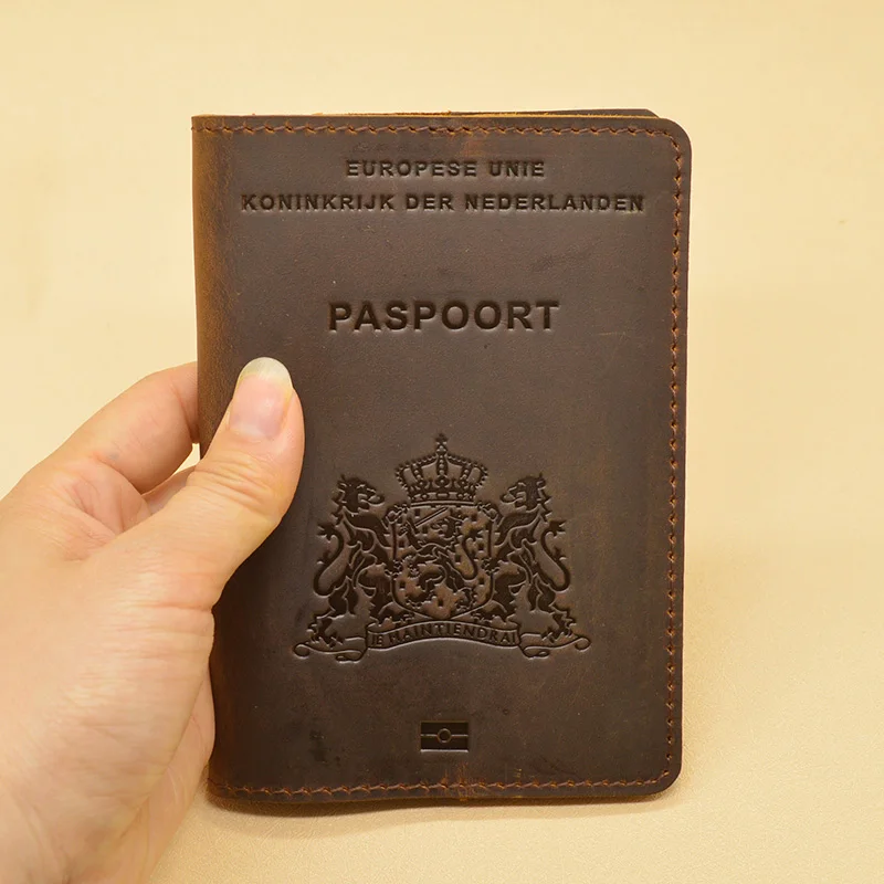 Copertina Del Passaporto In Pelle Di Mucca Vintage Pochette Passeport Fatti A Mano Paspoort Houder Da Viaggio Fonda Pasaporte Protezione Reisepass Tas