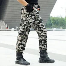 Камуфляжные тактические штаны мужские военные карго Pantalon Homme армейский Стиль боевые брюки Охотник спецназ камуфляж рабочие брюки