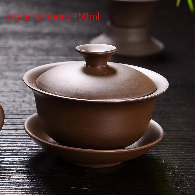 150 мл Yixing пурпурная глина креативный Gaiwan ручная работа натуральная сырая руда Zish