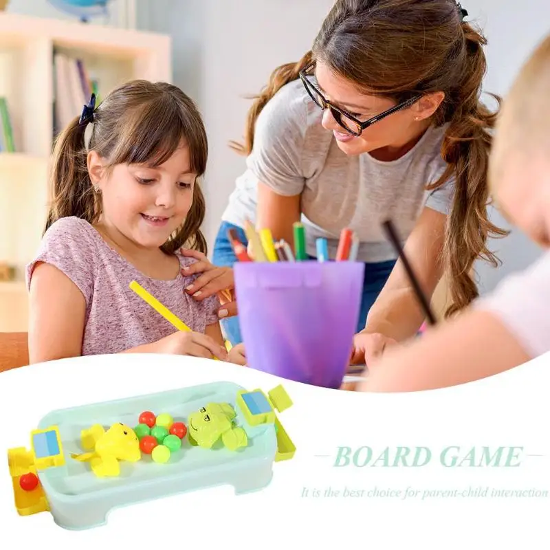 Plastic Novelty Desktop Game Frogs Eat Beans Parent-child Interactive Toys Random Colorful Educational Toys For Children Frog Grabs The Ball Toys Plastic Novelty Desktop Game Frogs Eat Beans Parent-child Interactive Toys Random Colorful Educational Toys For Children Frog Grabs The Ball Toys