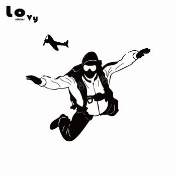 

Skydiving Extreme Sports Vinyl Car Stickers/Decal for Car Window Door Body Decoration CA0276