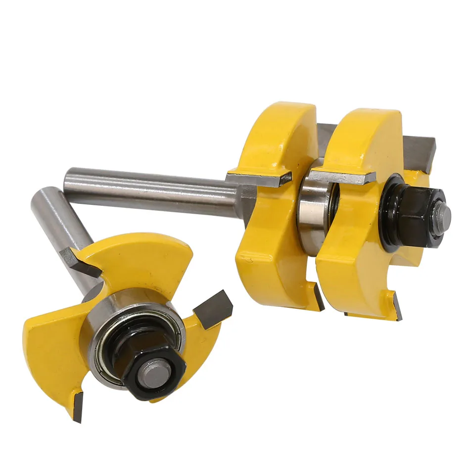 Ceny 2pc 8mm Shank Tongue Groove zestaw bitów rozwiertaków duże zapasy do 1 1 4 \
