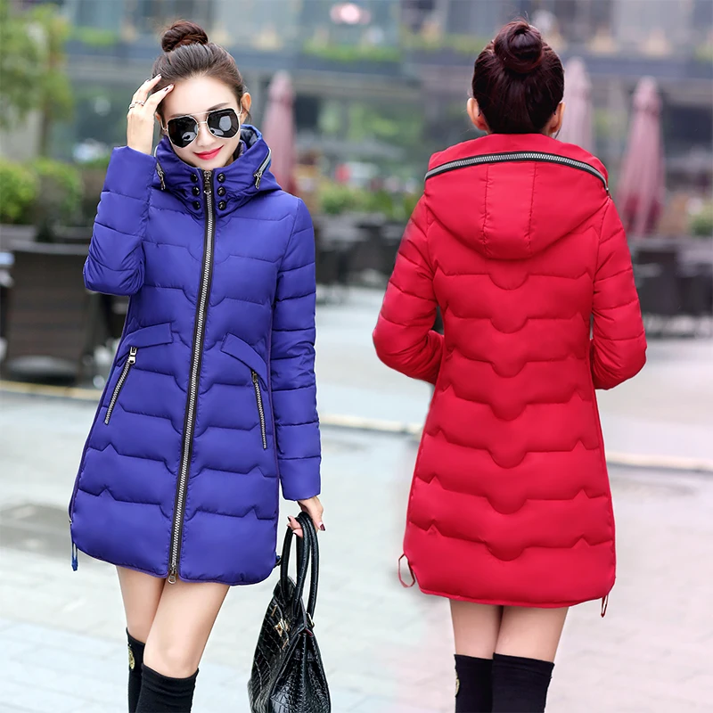 Fitaylor 2018 Plus Size 6xl 7xl Cotton Coat Long Winter Jacket Parka Women Thick Slim Long Warm Hooded Padded Parkas Female