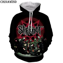 Новая Толстовка в стиле Харадзюку Мужская/Женская Хип-Хоп Группа Slipknot 3D толстовки с принтом толстовки с длинными рукавами уличная одежда топы